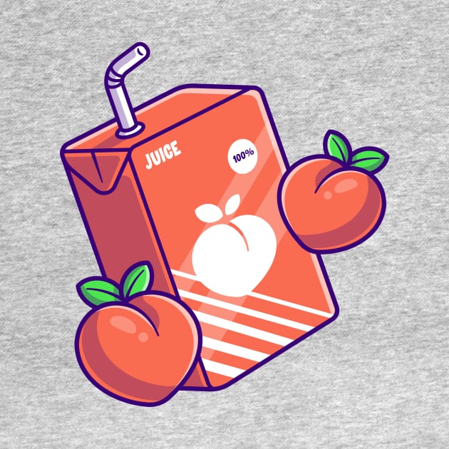 Peach Juice Box Cartoon by Catalyst Labs